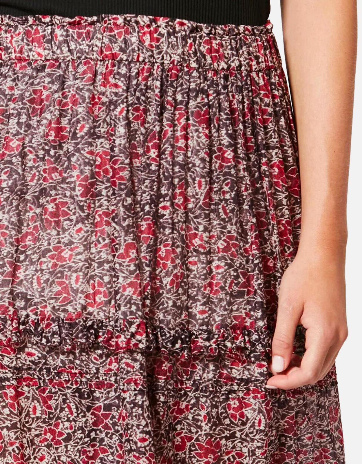 Isabel Marant Étoile ボロミア コットン 花柄 フレアスカート (すべて