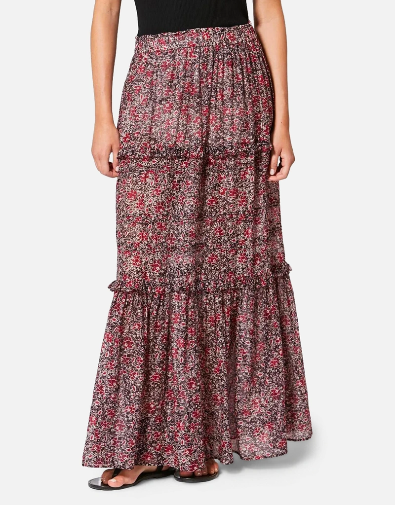 Isabel Marant Étoile ボロミア コットン 花柄 フレアスカート (すべて