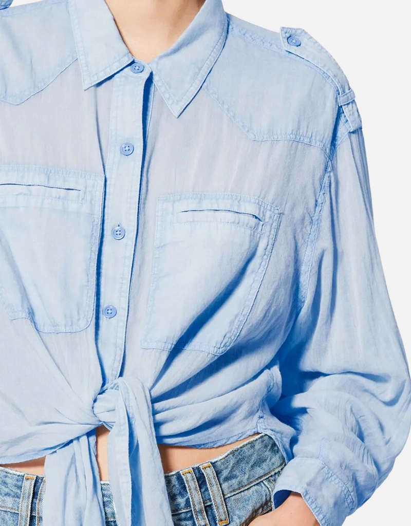 Isabel Marant Étoile VALIANEタイディテールコットンシャツ (すべての