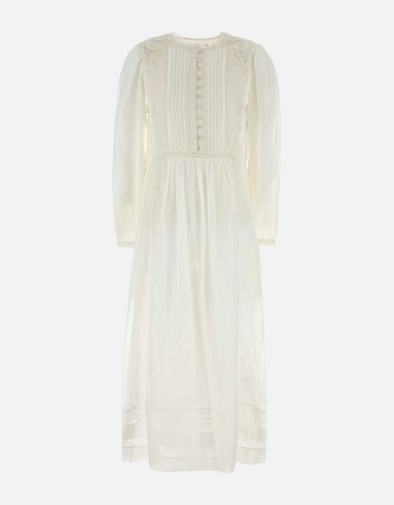 Isabel Marant Étoile ホワイトコットンワンピース (すべての新品