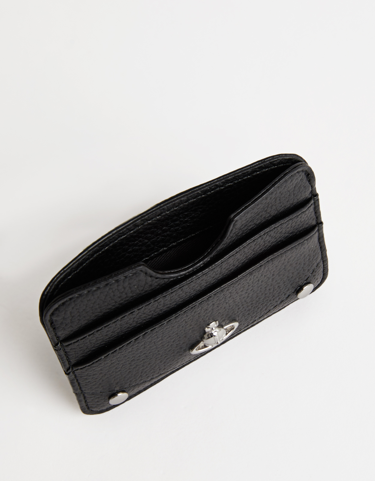 W*♡様 Vivienne Westwood 黒 レザー 名刺入れ Vivienne Westwood ハーフムーングレインエンボスレザー名刺入れ