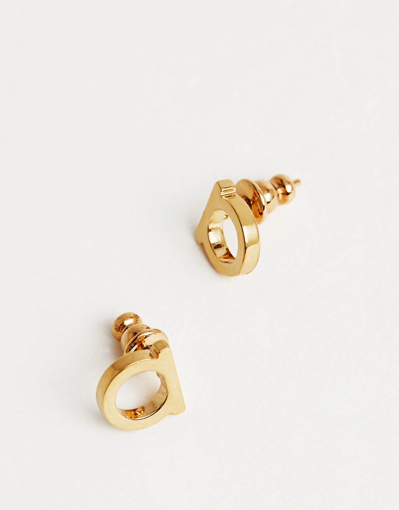 Salvatore Ferragamo ガンチーニ小さなイヤリング () IFCHIC.COM