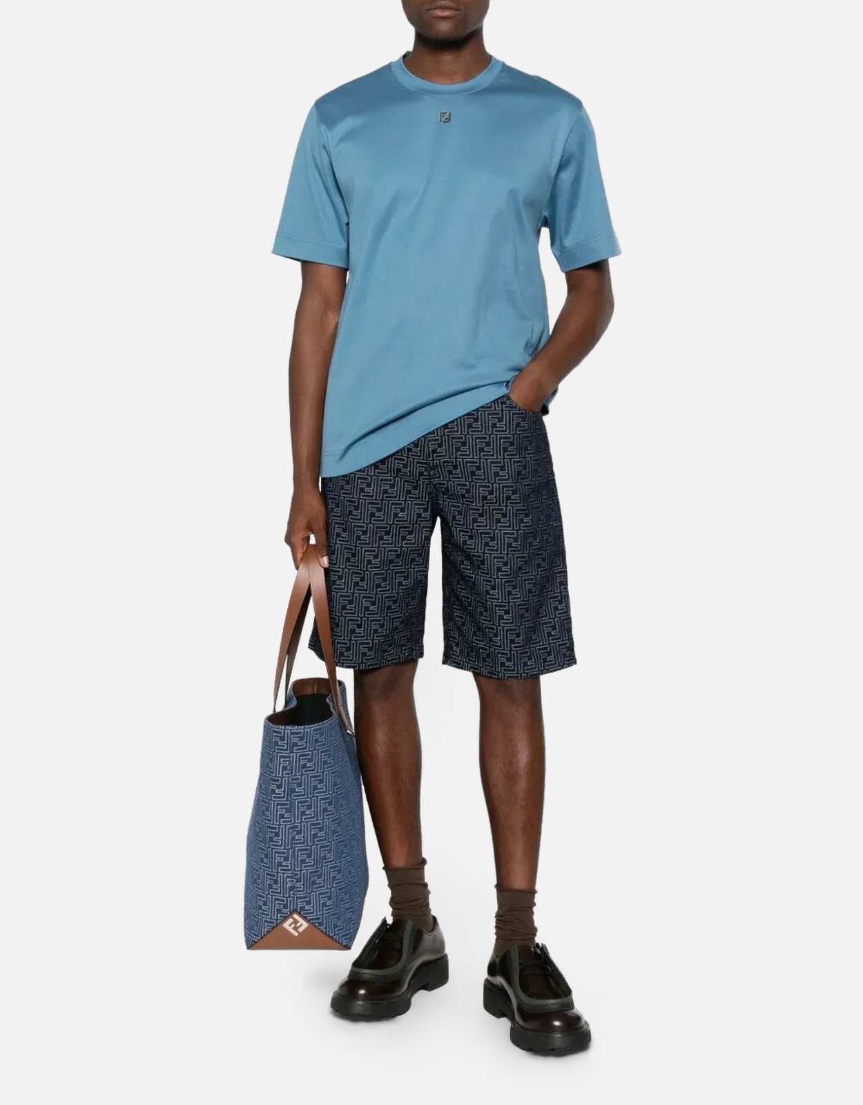 Fendi Men's Cotton Denim Bermuda Shorts (ズボン＆ショートパンツ