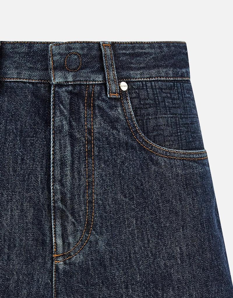 Fendi ダークブルーデニムショーツ (ショートパンツ) IFCHIC.COM