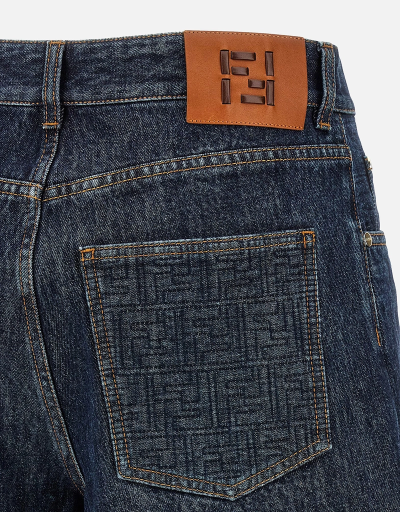 Fendi ダークブルーデニムショーツ (ショートパンツ) IFCHIC.COM