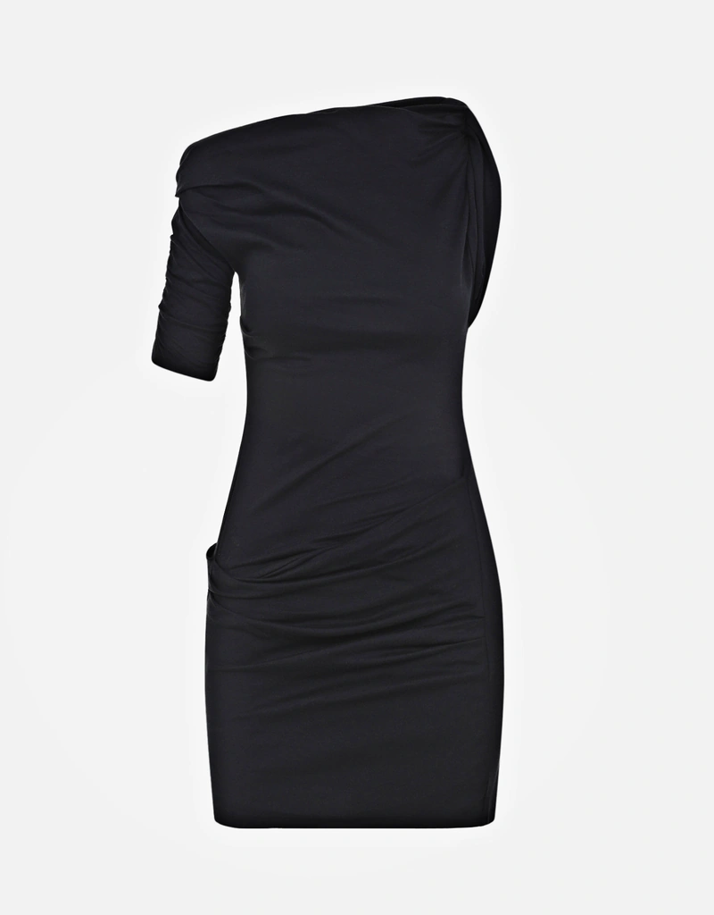 midi black and white dress Fifteen Twenty Women's Anetta Contrast Midi Dress In Cream and Black 1F23602
