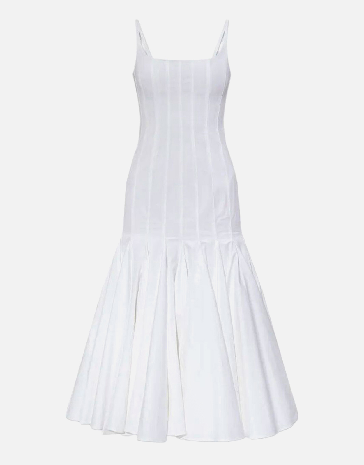 Jacquemus コットンポプリンフィットミディドレス (すべての新品
