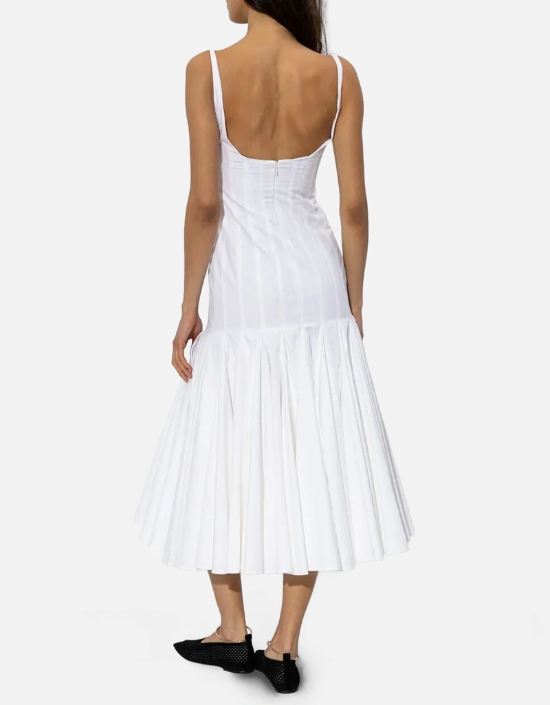 structured fit and flare dress Custom Fitted Dress Shirt main image 0