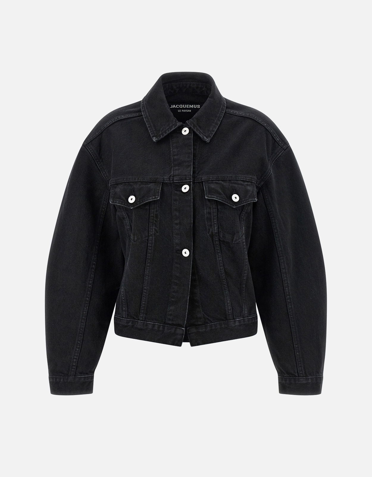 JACQUEMUS Jacquemus Slim Fit Cotton Embroidered Denim Jacket - FR 30　Jacquemus スリムフィット コットン 刺繍 デニム ジャケット - FR 30