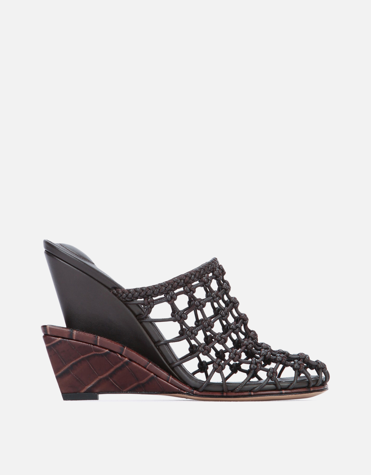 Jacquemus LA CROISI?RE Braided Lambskin Leather Heeled Mules - IT 37　Jacquemus LA Croisi?RE 編み込みラムスキン レザー ヒール ミュール - IT 37 Jacquemus