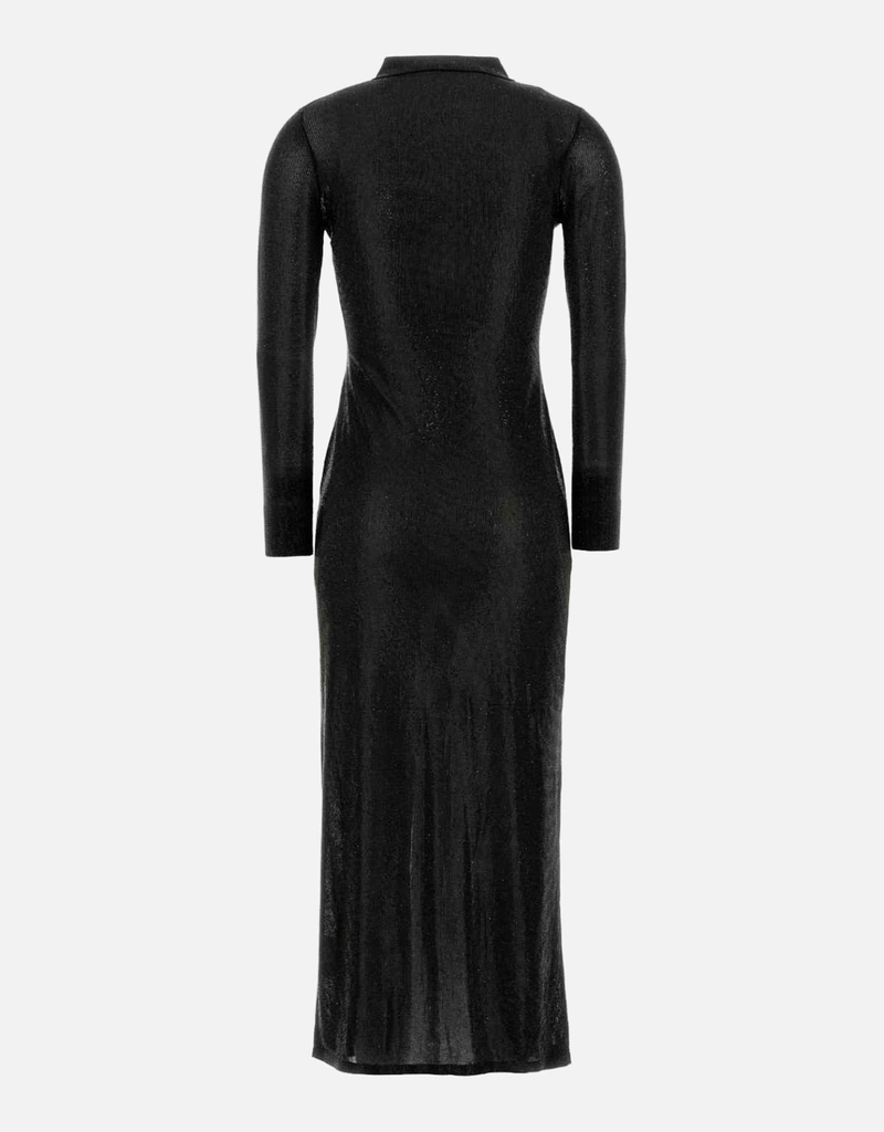Alexander Wang Embellished Long Shirt Dress - Black