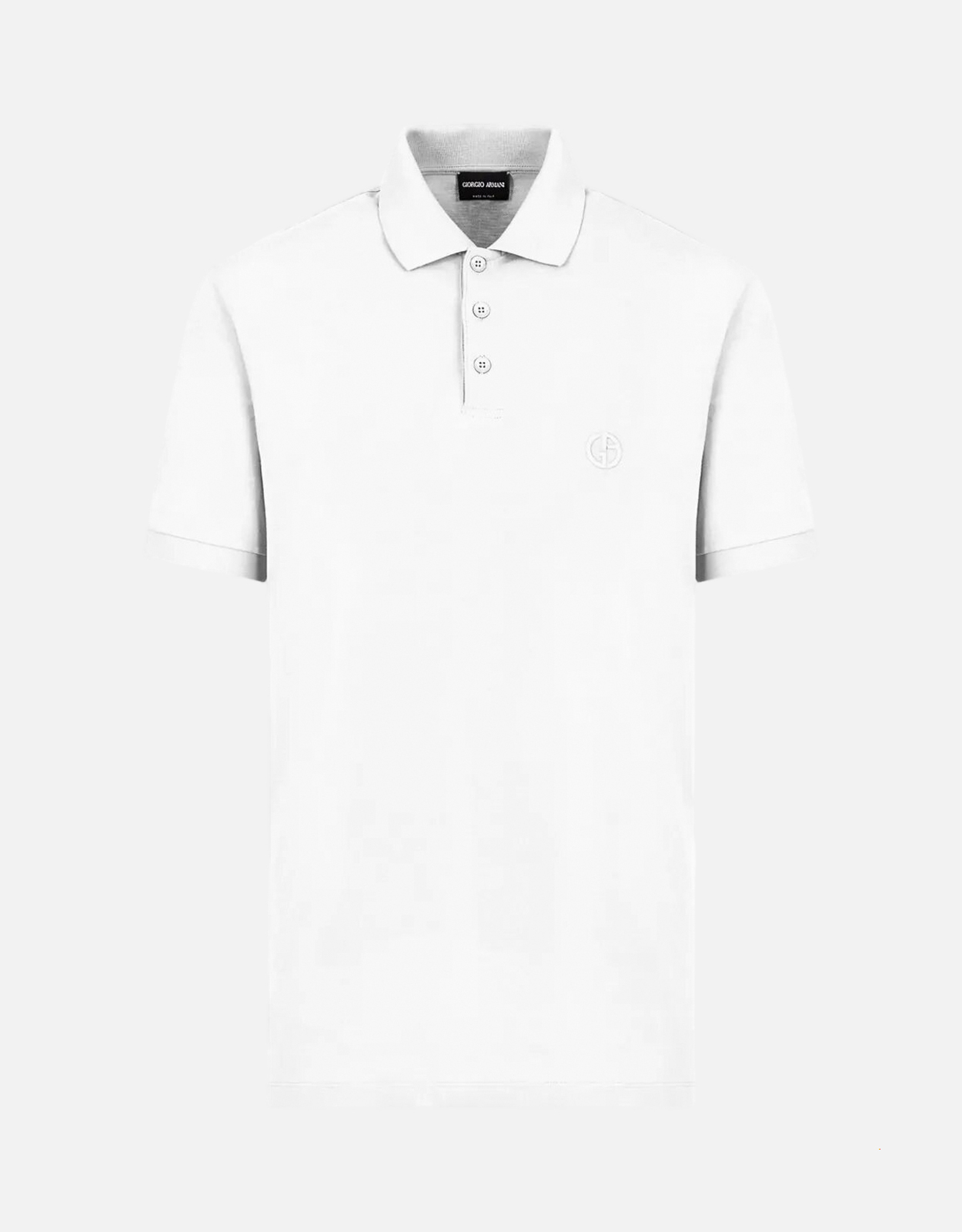 Giorgio Armani メンズストレッチコットンピケポロシャツ (すべての