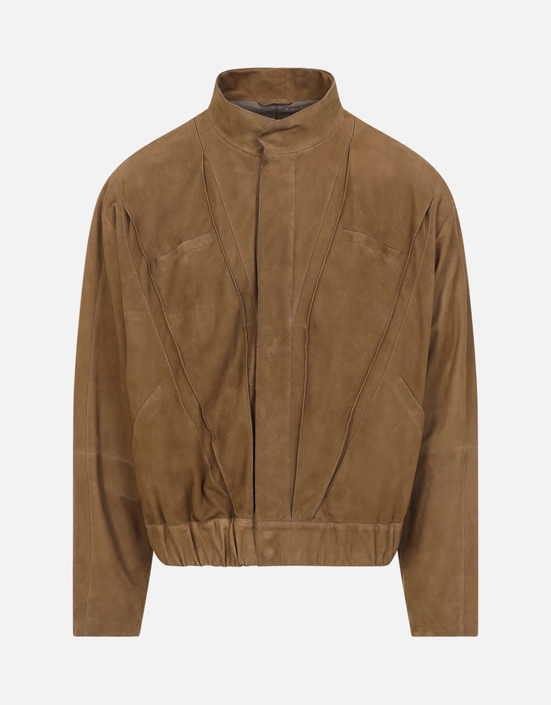 Giorgio Armani メンズラムレザーブルゾンジャケット (すべての新品