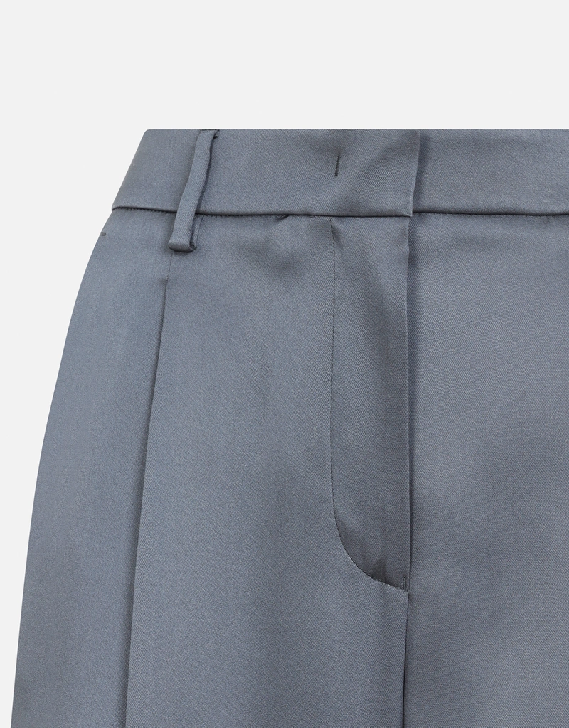 Giorgio Armani Silk Double Satin Single-Pleat Trousers (Pants