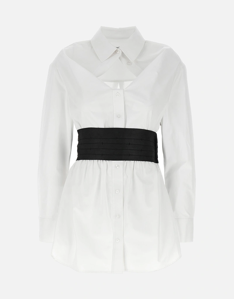 alexander wang black and white dress T by Alexander Wang Striped Mini Tank Dress White/Black Linen-Blend Si –  Celebrity Owned