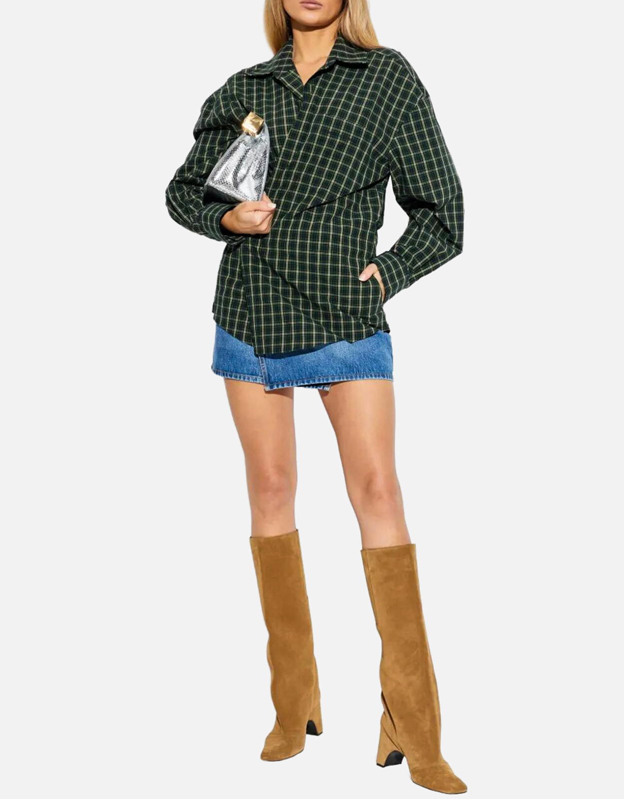 Alexander Wang Pre-Styled Wrap Mini Cotton Dress (All New In) IFCHIC.COM