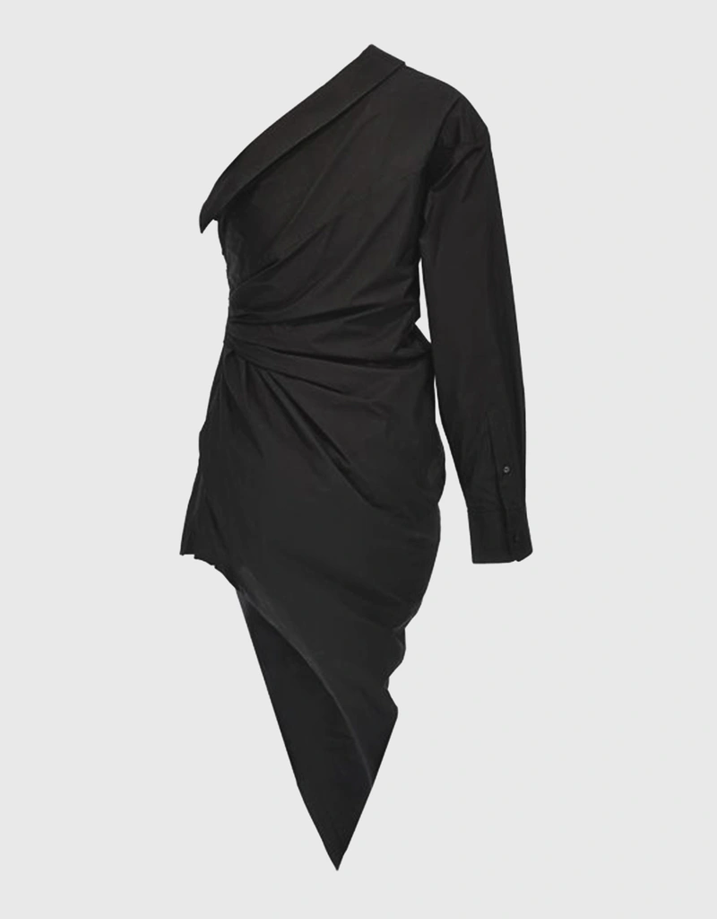 Alexander Wang Cotton Blend Asymmetrical Shirt Mini Dress (Dresses) IFCHIC.COM Alexander Wang Cotton Blend Asymmetrical Shirt Mini Dress (Dresses) IFCHIC.COM
