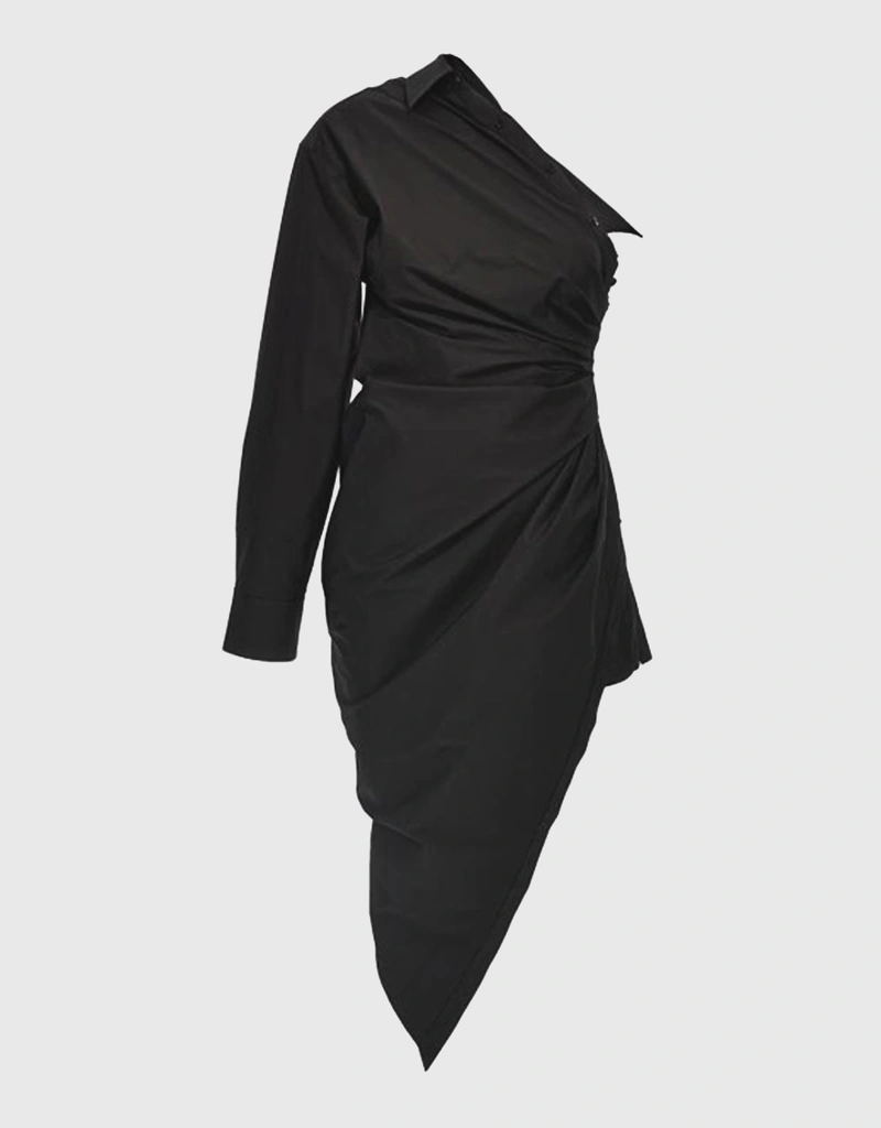betsy & adam asymmetrical one-shoulder sheath dress Sienna main image 1
