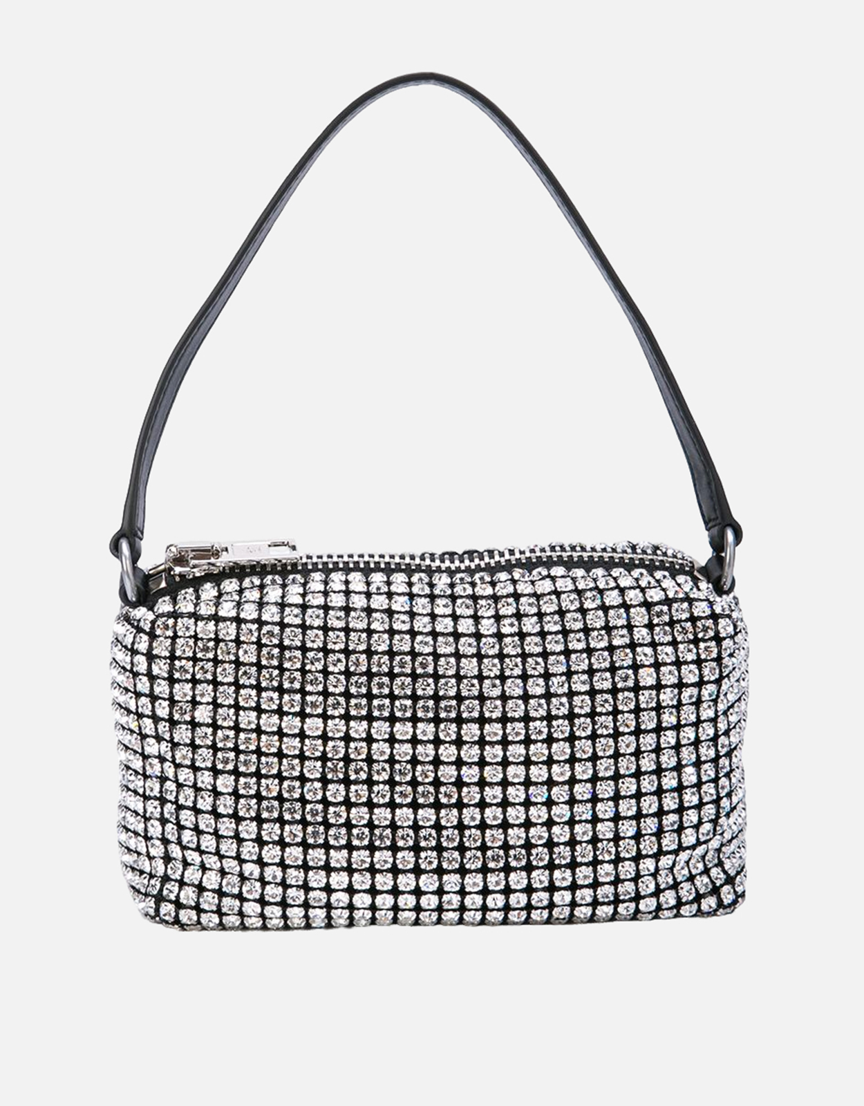 m ALEXANDER WANG チェーンウエストバッグ ホワイト Alexander Wang Heiress Medium Crystal Mesh Handbag (ハンドバッグ