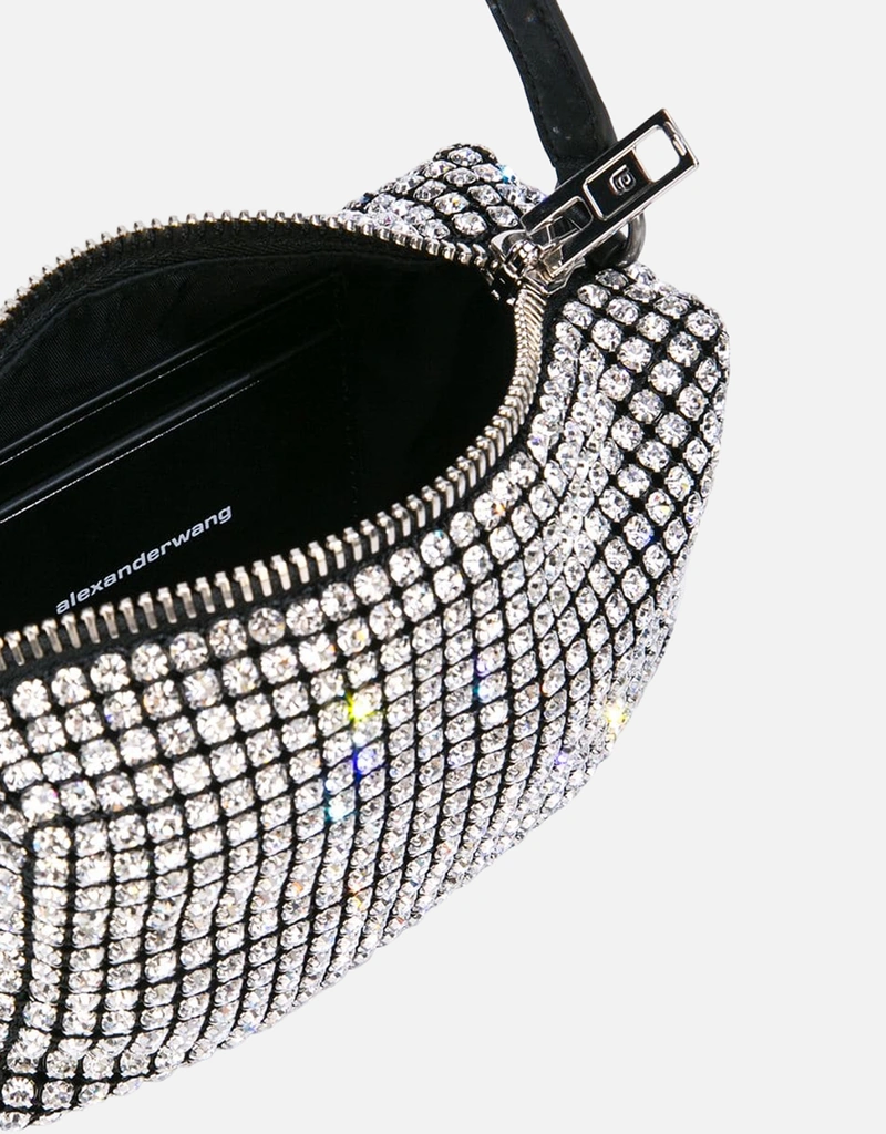 Alexander Wang Heiress Medium Crystal Mesh Handbag (Top Handle