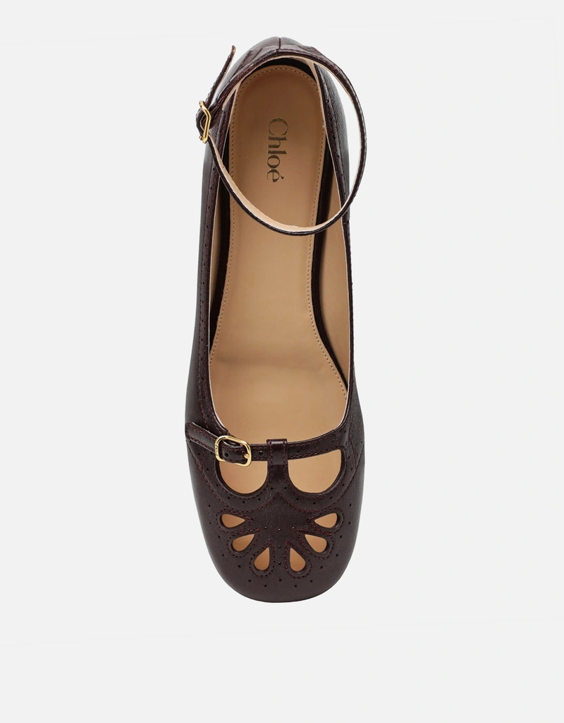 Chloe gabes フラットシューズ　35 Chloé ミスティレザーバレエフラットシューズ (すべての新品) IFCHIC.COM
