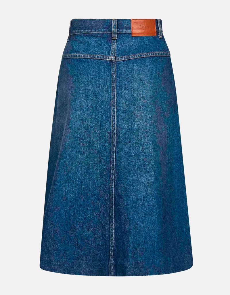 Chloé 膝丈デニムスカート (すべての新品) IFCHIC.COM