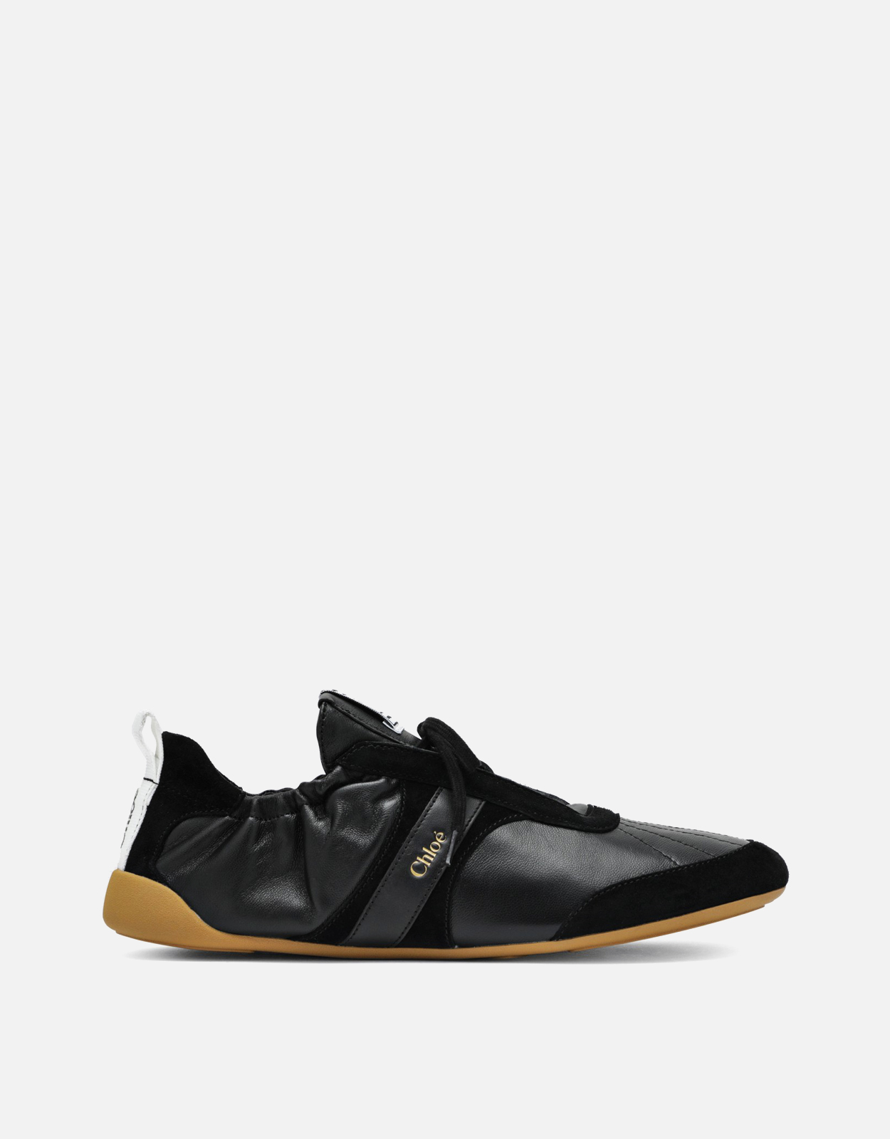 Chloé キック 羊革 スエード レースアップ フラットスニーカー (すべて