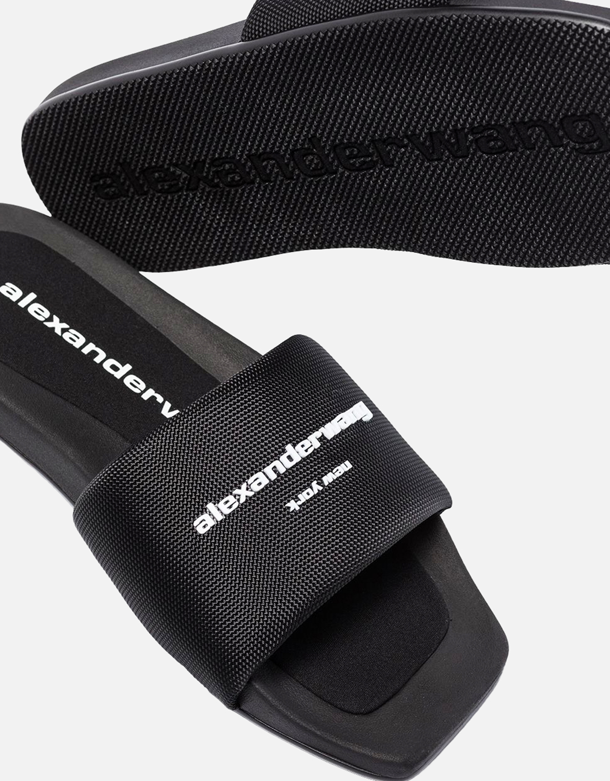 Alexander Wang パデッドロゴプールスライドサンダル (すべての新品
