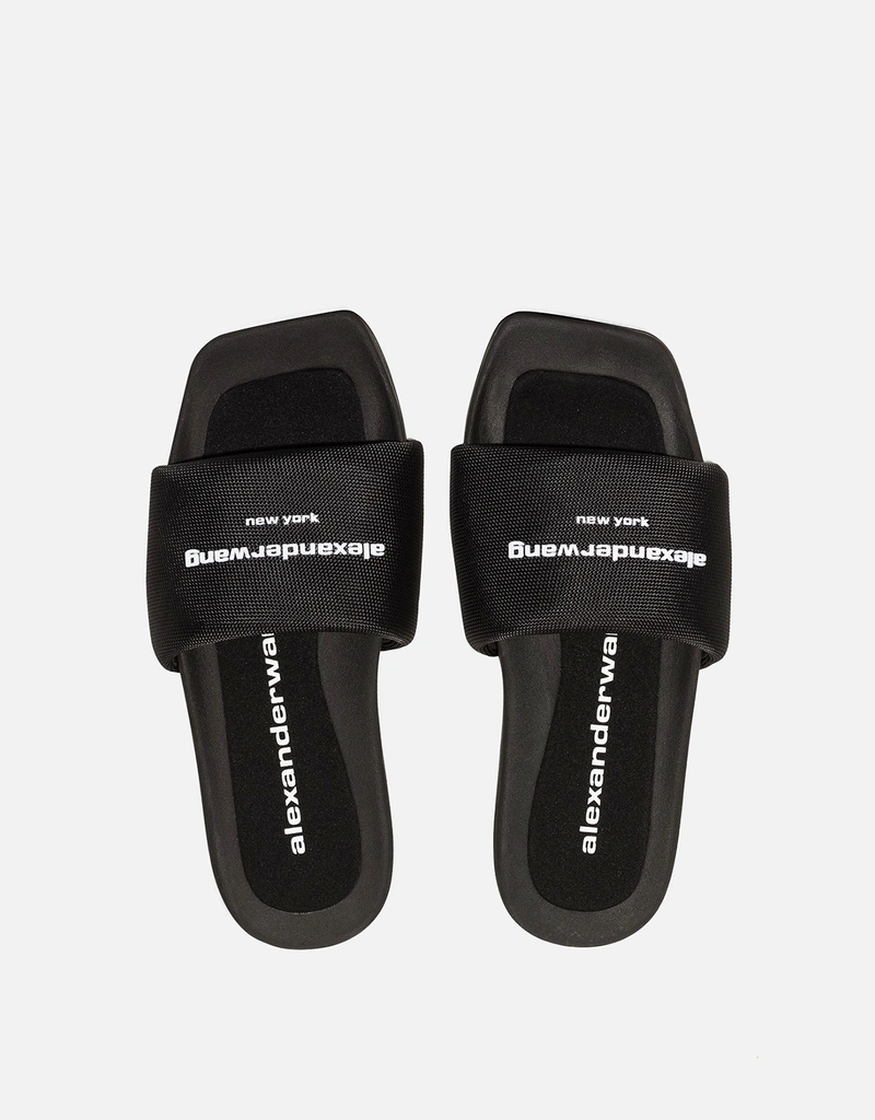 Alexander Wang パデッドロゴプールスライドサンダル (すべての新品