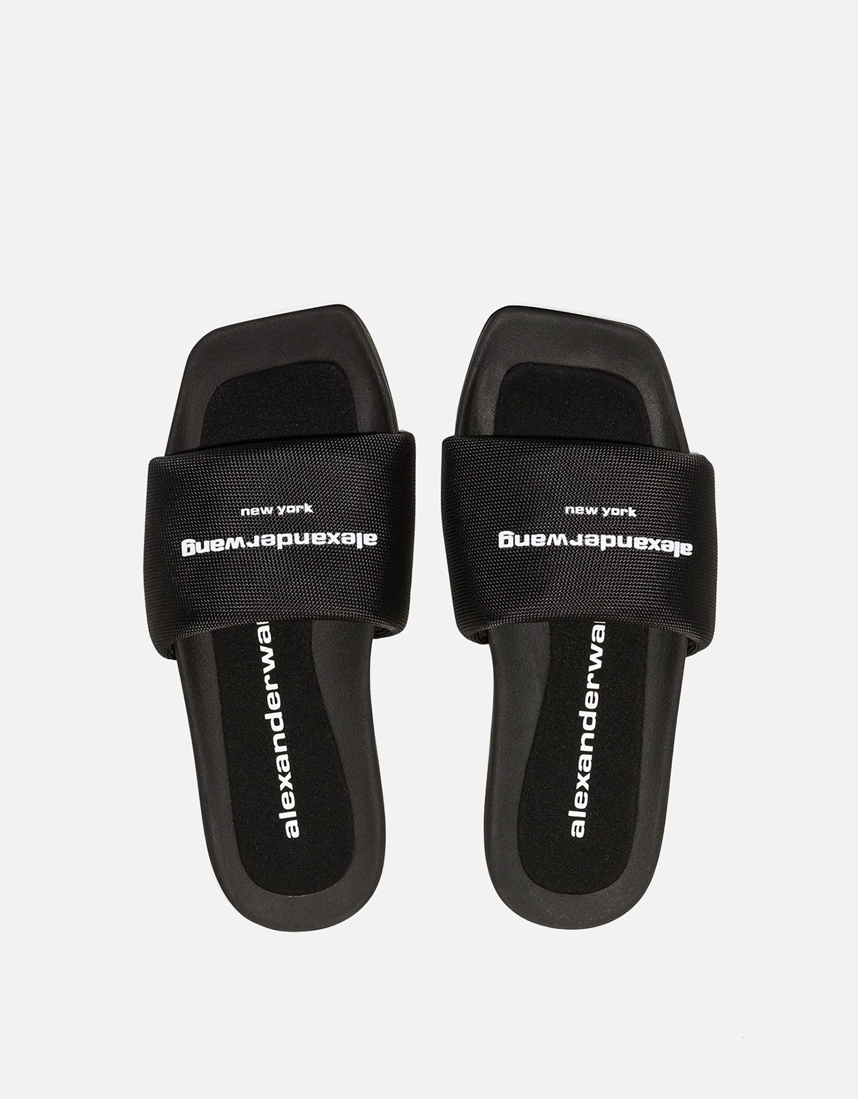 alexanderwang ロゴサンダル Alexander Wang パデッドロゴプールスライドサンダル (すべての新品