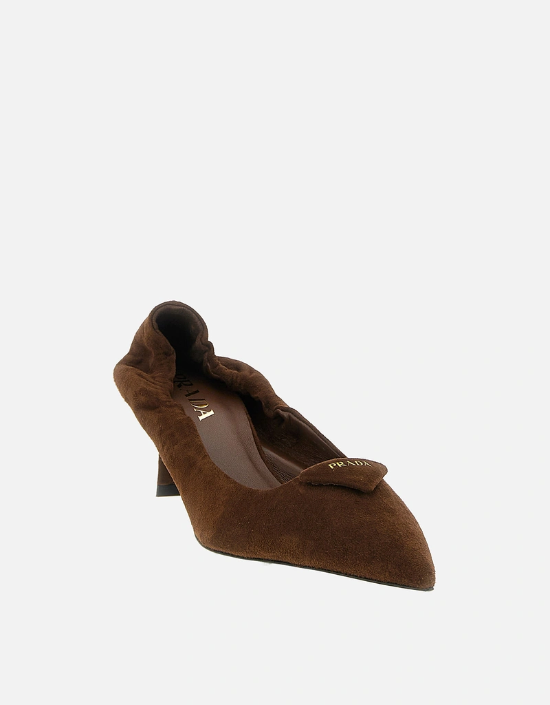 Prada ラムスキンスエードポインテッドパンプス () IFCHIC.COM