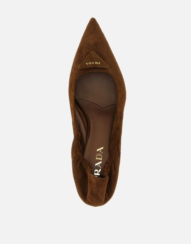 Prada ラムスキンスエードポインテッドパンプス () IFCHIC.COM