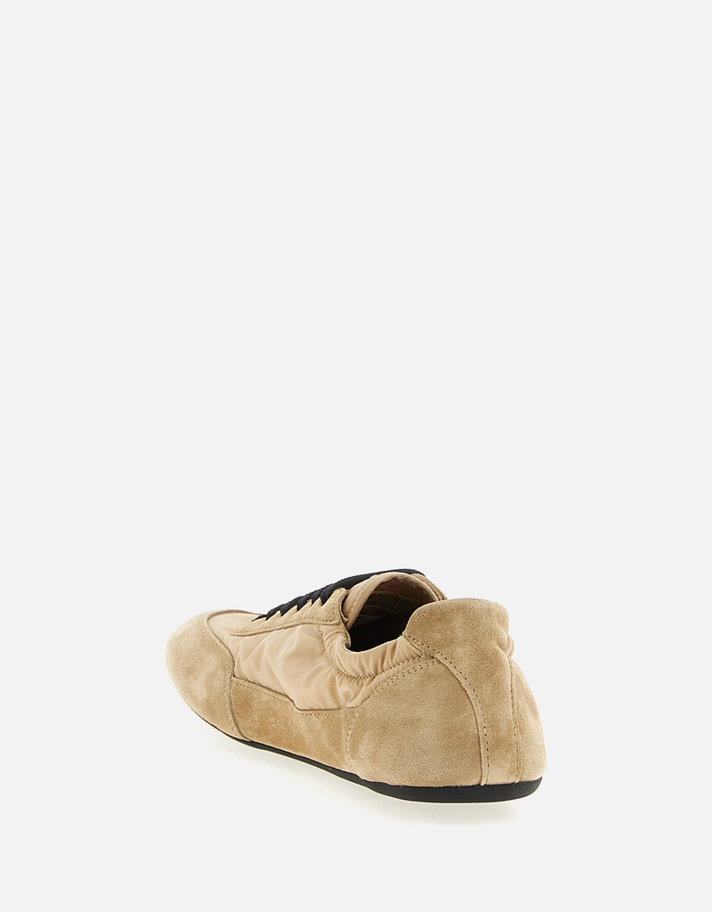 Prada Collapse Re-Nylon and Suede Sneakers () IFCHIC.COM