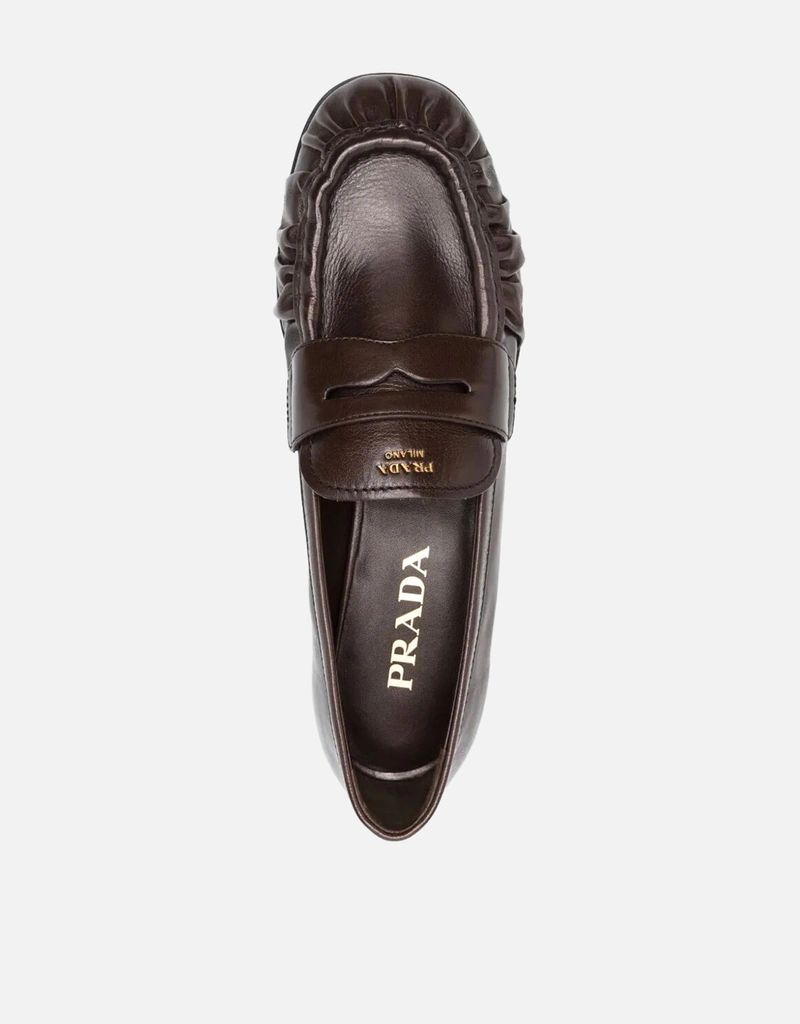 Prada カーフレザー ペニーローファー (すべての新品) IFCHIC.COM