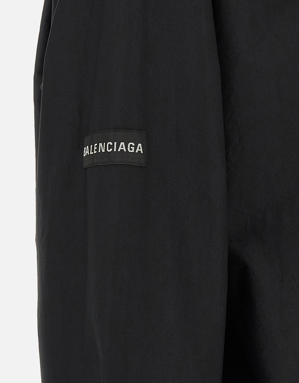 Balenciaga メンズロゴパッチコットンオーバーサイズシャツ (すべての