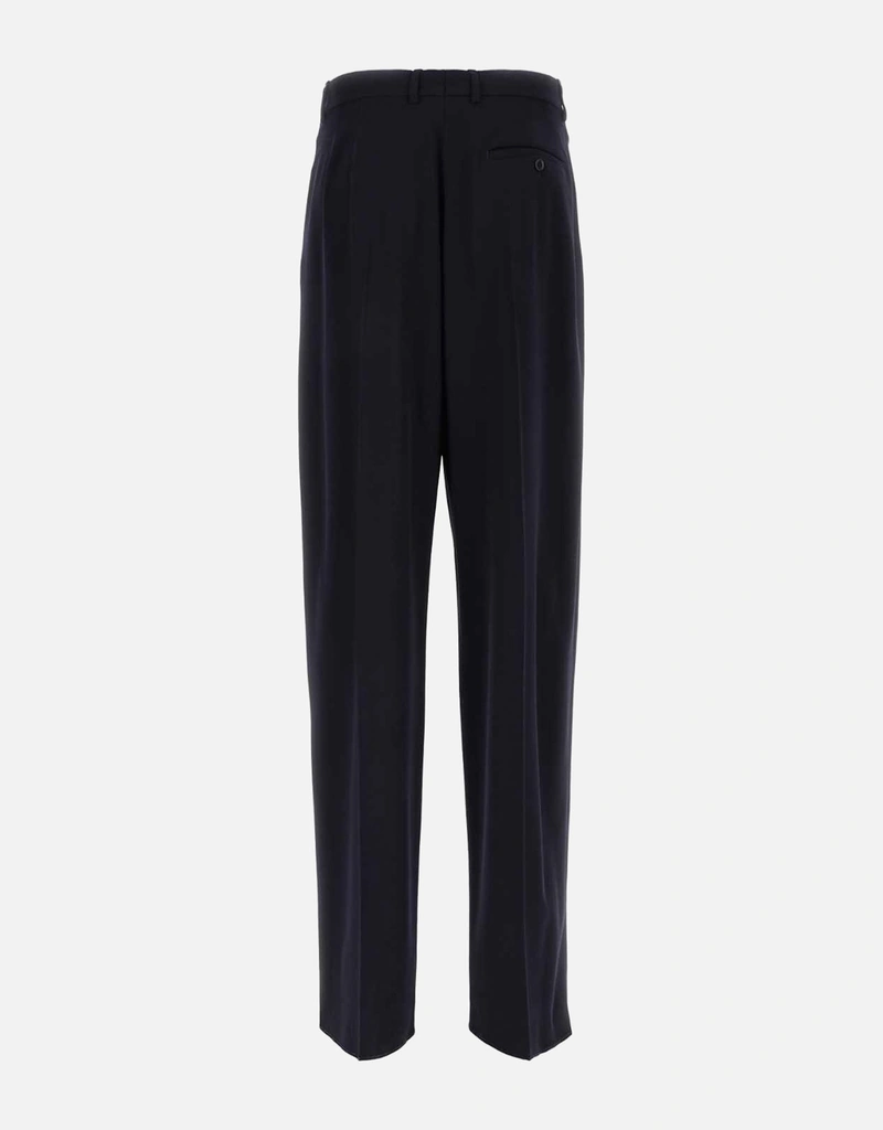 Balenciaga Men's Large Fit Tailored Virgin Wool Wide-Leg Pants