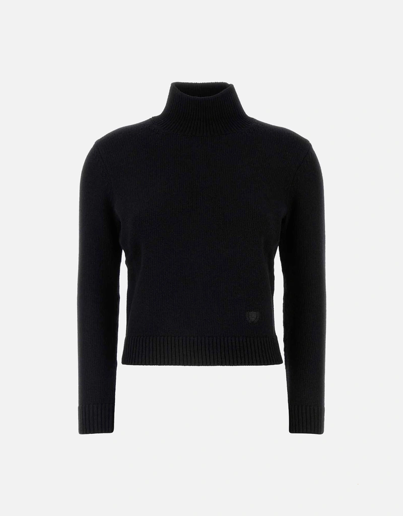 Balenciaga ブラックウールブレンドカシミヤセーター () IFCHIC.COM