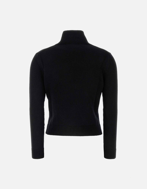 Balenciaga ブラックウールブレンドカシミヤセーター () IFCHIC.COM