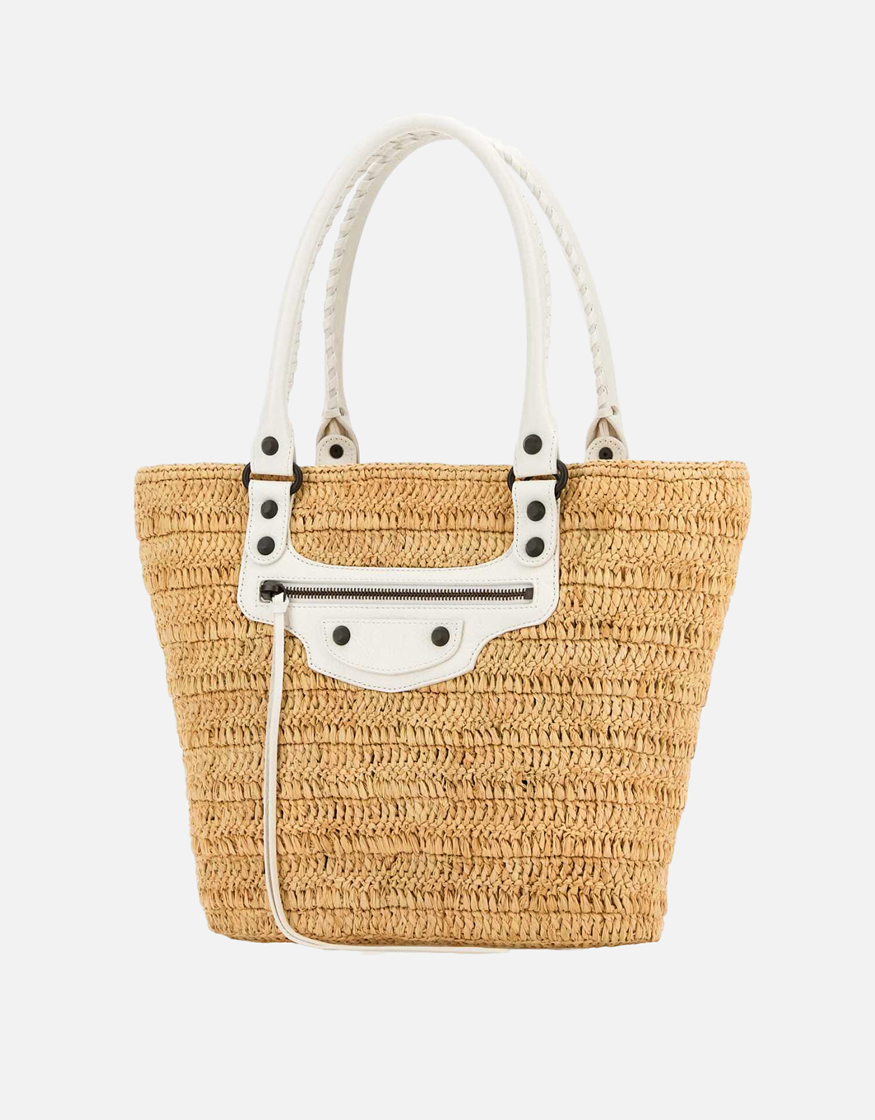 Balenciaga ルシティバスケットスモールラフィアハンドバッグ