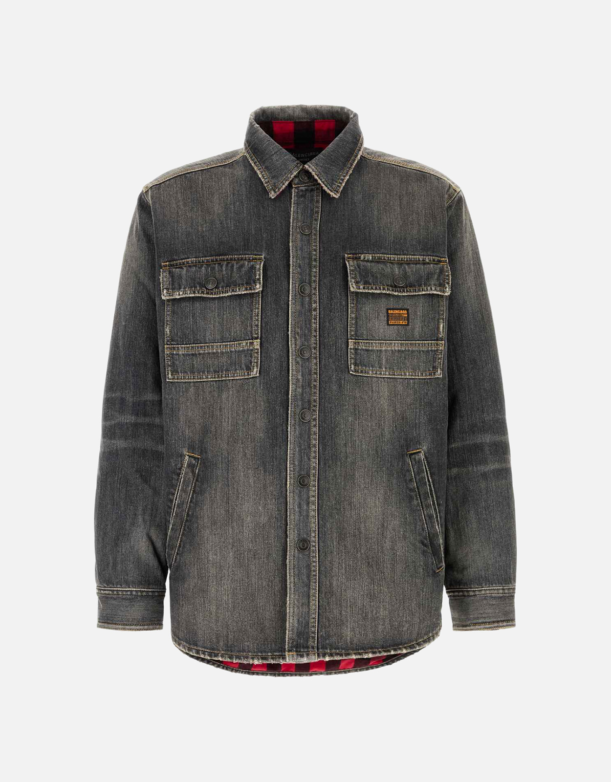 BALENCIAGA Balenciaga Men's Denim Shirt Jacket - 1　バレンシアガ メンズ デニム シャツ ジャケット - 1
