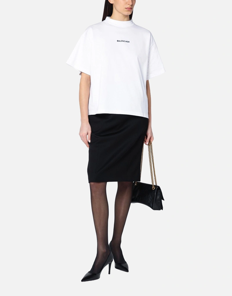 Balenciaga アワグラスミディウールスカート (ドレス) IFCHIC.COM
