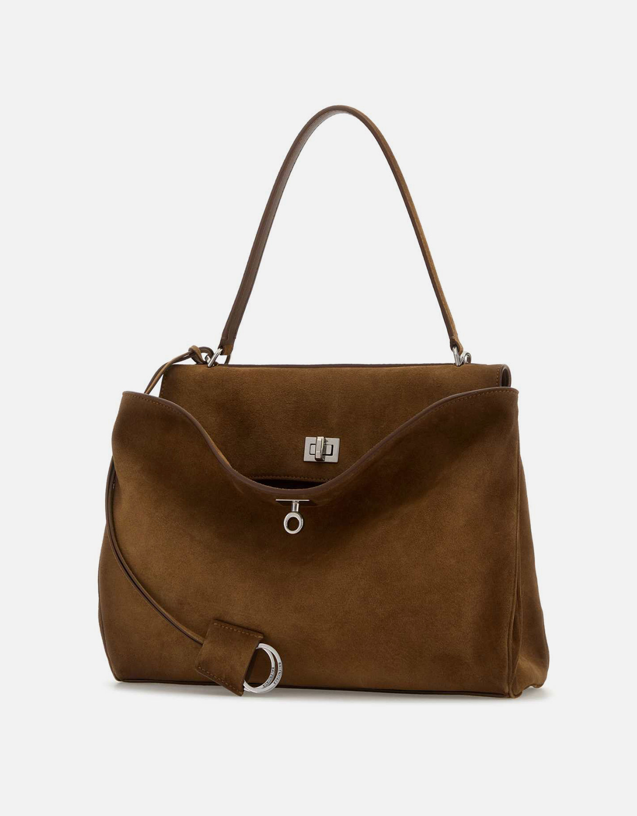 BALENCIAGAスエードハンドバッグ Balenciaga ロデオ ミディアム ワックス加工スエードカーフスキン
