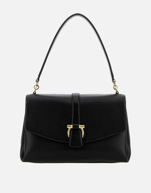 Salvatore Ferragamo スモールフロントフラップカーフスキンショルダー