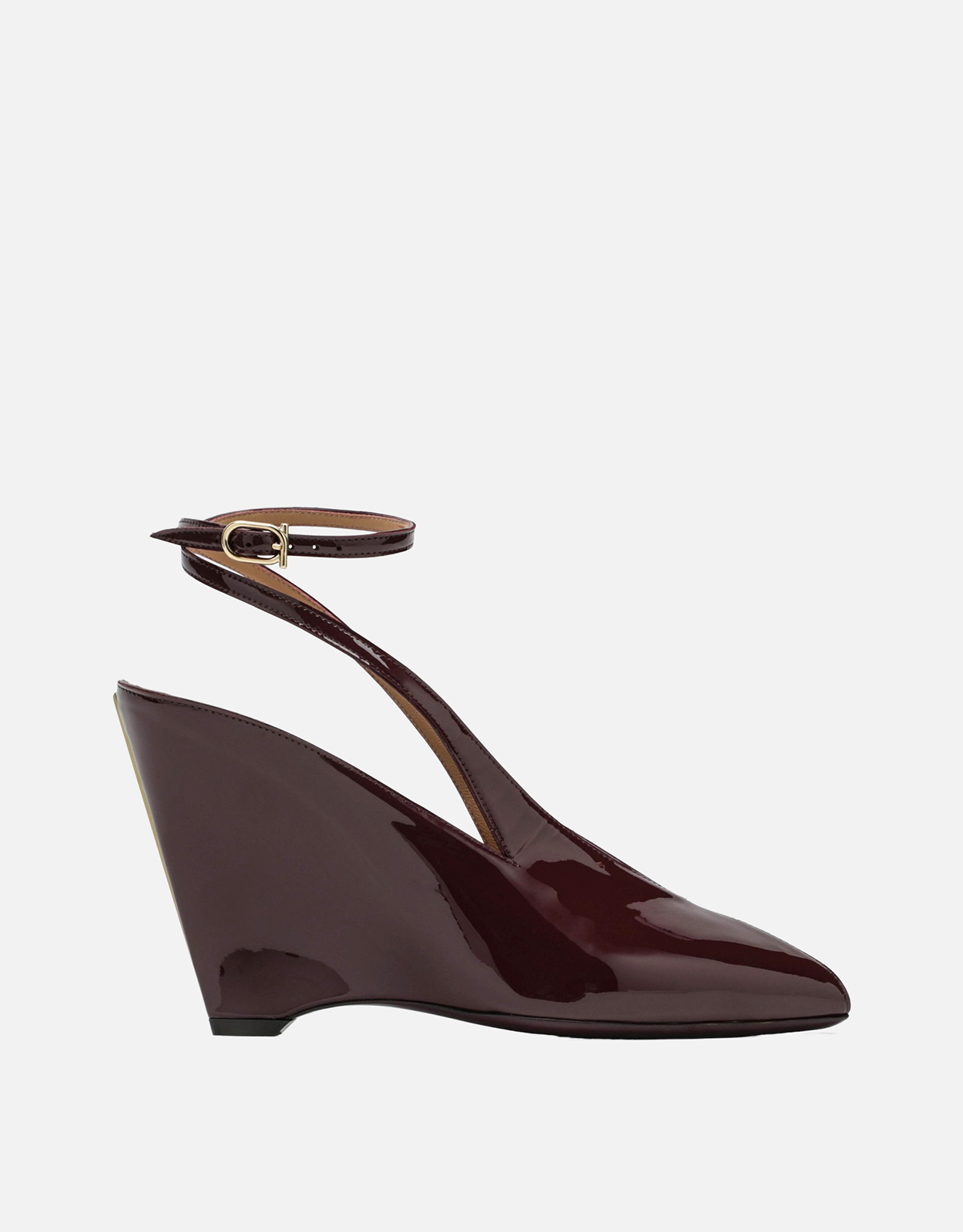 Salvatore Ferragamo レザーオープントゥウェッジサンダル (すべての