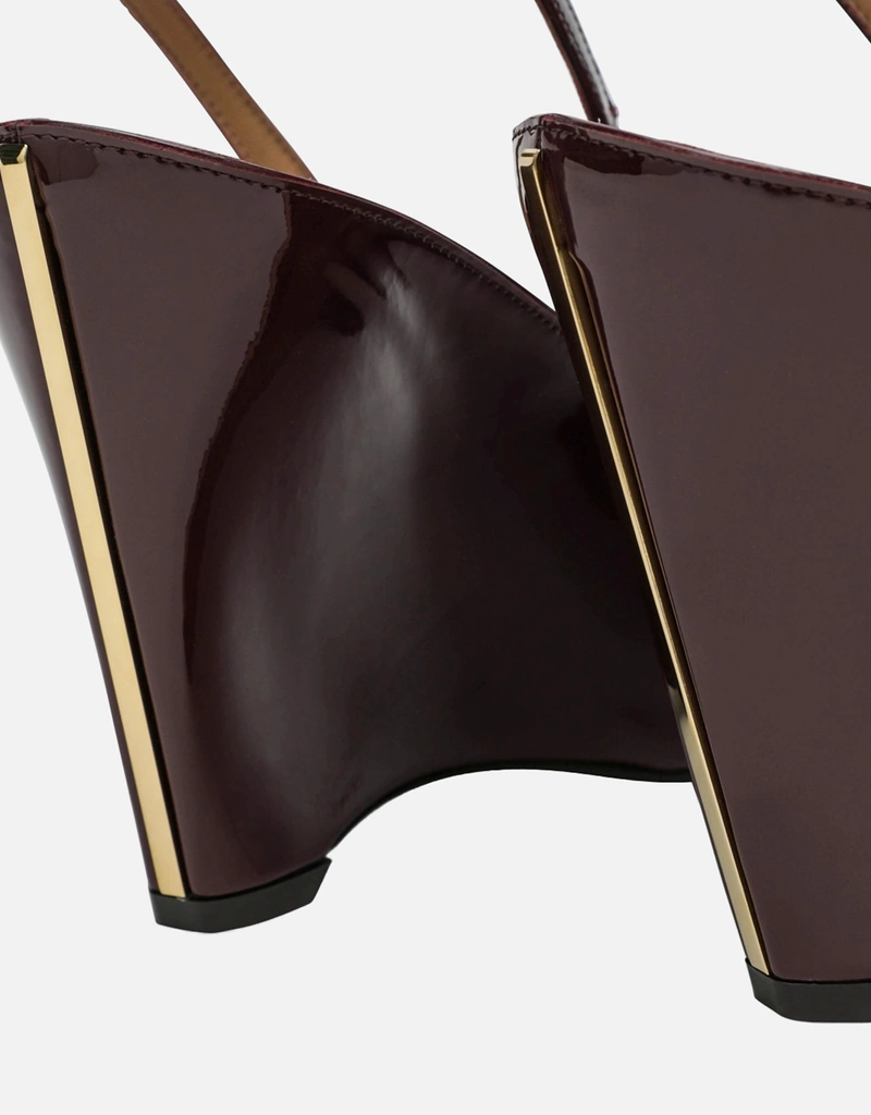 Salvatore Ferragamo レザーオープントゥウェッジサンダル (すべての