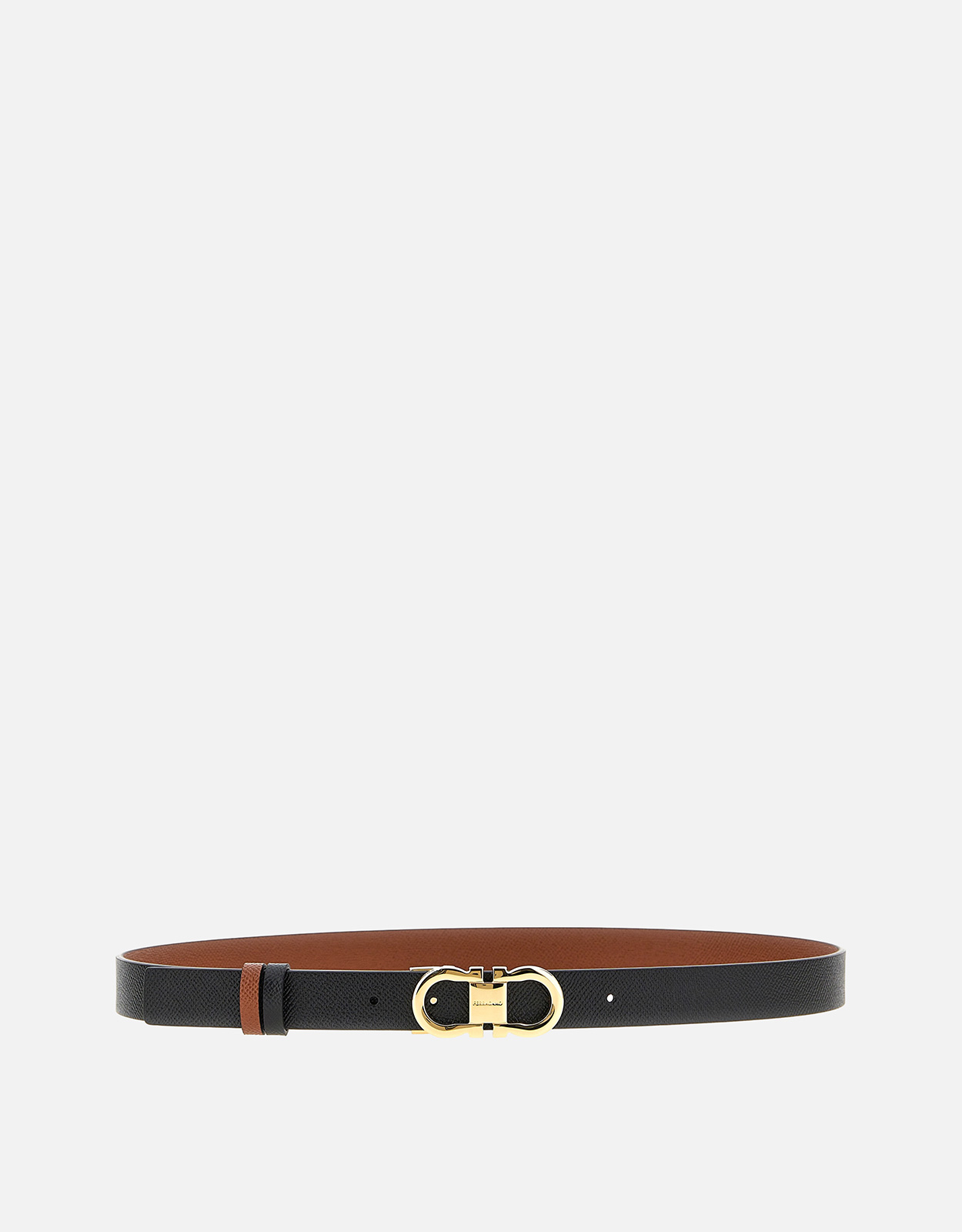 Salvatore Ferragamo Reversible Adjustable Gancini Calfskin Leather Belt - Size (CM) 70 cm　サルヴァトーレ フェラガモ リバーシブル 調節可能なガンチーニ カーフスキン レザー ベルト - サイズ (CM) 70 cm Salvatore
