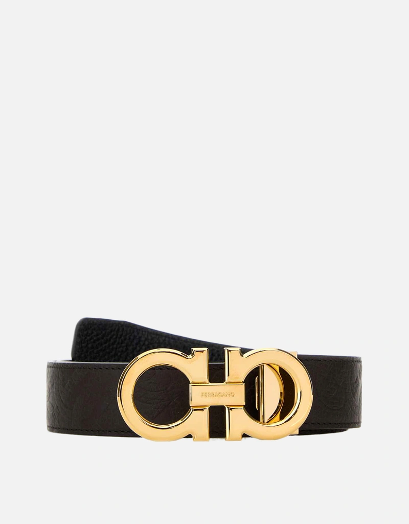 Salvatore Ferragamo メンズ リバーシブル調節可能カーフスキン