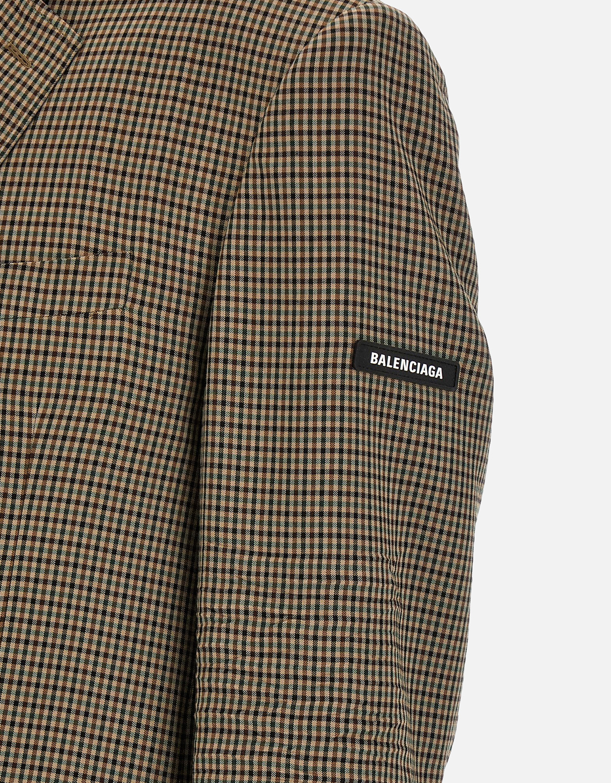 Balenciaga メンズSBリヨセルチェックオーバーサイズブレザ− (すべて