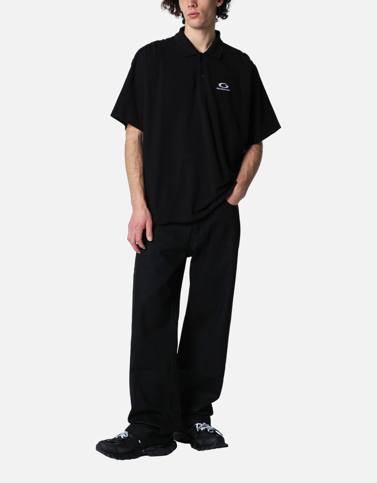 Balenciaga メンズ Laurel Classic コットンポロシャツ (すべての新品