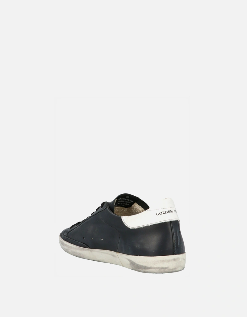 Golden Goose メンズ ブラックカウハイドレザー スーパースター